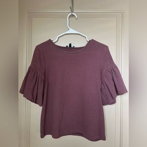 Express Women’s Maroon Business Top- Size Small